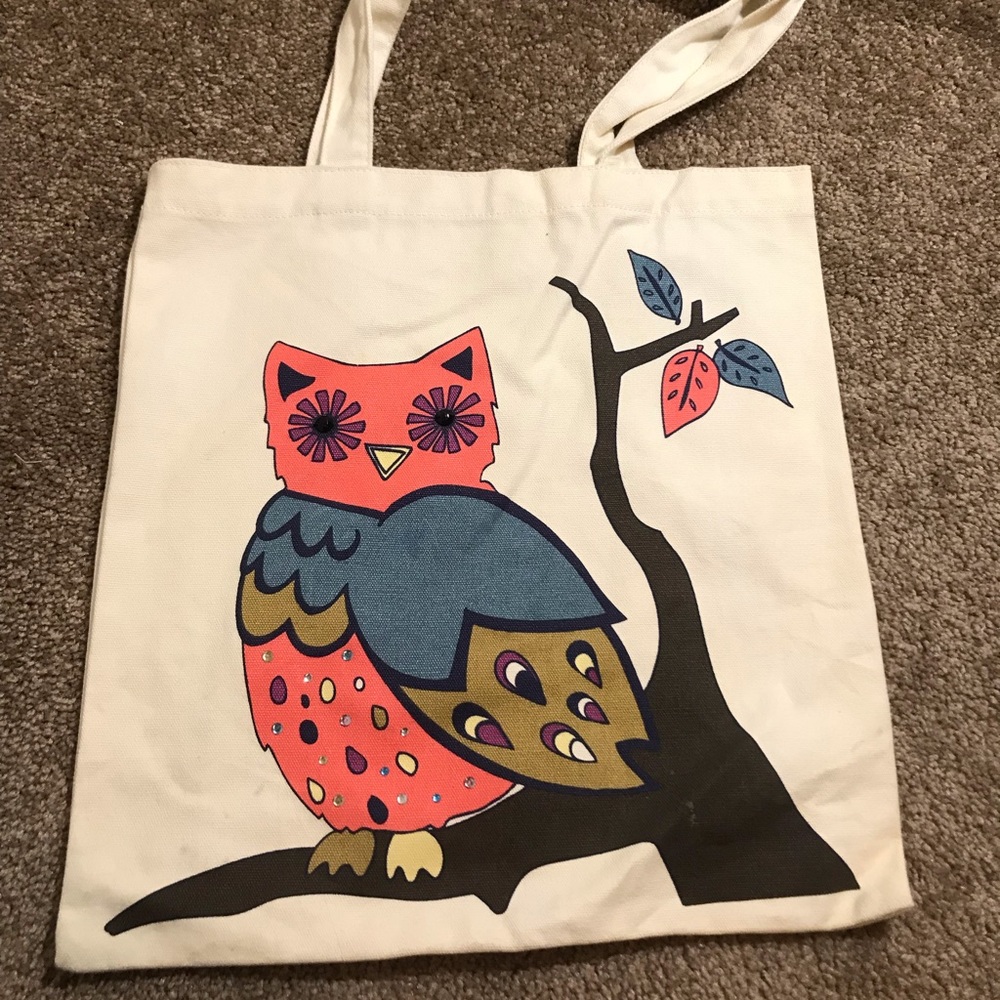 Owl tote bag
